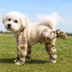 Full Leg Protection Reflective Stripe Pet Pants Adjustable Waterproof Pet Strolling Pants Dustproof Anti-Slip Dog Jumpsuit Shoes