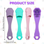4 Pack Silicone Dog & Cat Finger Toothbrush Kit - Food Grade, Safe, Non-Toxic, Easy Teeth Cleaning, Prevents Bad Breath & Oral Inflammation