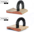 Ultimate Cat Self Groomer & Scratching Pad - 2-in-1 Fun for Your Feline Friend