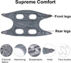 Ultimate Dog Grooming Hammock - The Perfect Pet Helper for Stress-Free Nail Trimming and Bathing (Medium, Grey)
