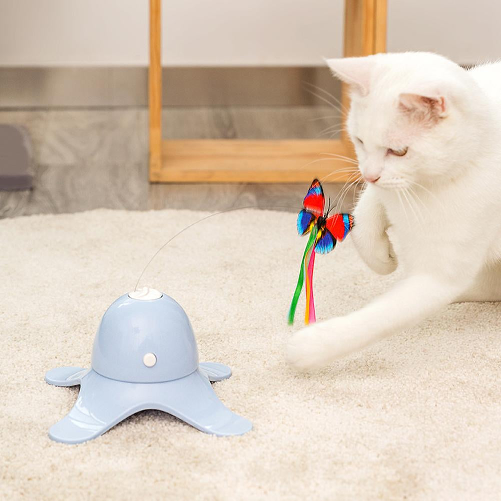Engaging Electric Butterfly Cat Toy - Keep Your Feline Friends Entertained!