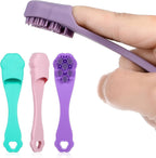 4 Pack Silicone Dog & Cat Finger Toothbrush Kit - Food Grade, Safe, Non-Toxic, Easy Teeth Cleaning, Prevents Bad Breath & Oral Inflammation