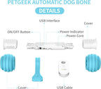 Interactive Dog Toys, Automatic Toys for Dogs to Keep Them Busy, Electronic Dog Bones with Safe & Durable Material, Equipped with Rechargeable USB (Blue)