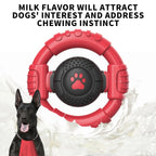 Ultimate Extreme Tough Dog Chew Toy - Indestructible Squeaky Steering Wheel for Aggressive Chewers - Perfect for Large Dogs & Endless Fun!