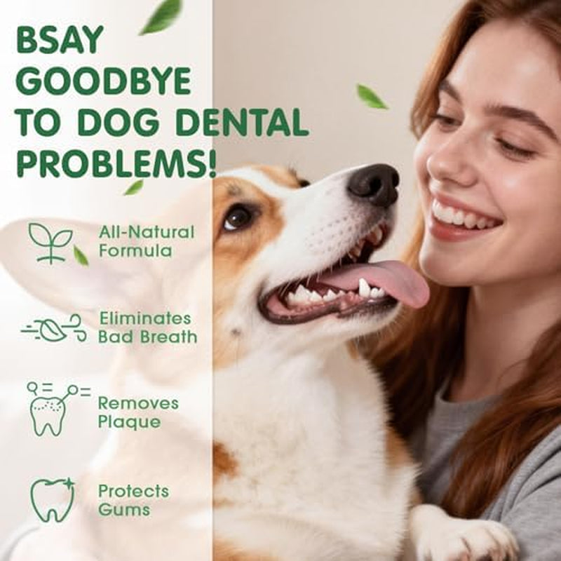 Revolutionary Dog & Cat Dental Powder - Natural Herbal Formula for Fresh Breath, Tartar & Plaque Reduction - No Brush Needed, Easy Pet Food Additive (2.75Oz)
