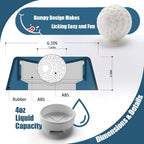 Lick and Roll Bowl for Dogs - The Ultimate No-Mess Slow Feeder for Bone Broth, Yogurt & Supplements | Perfect for Puppies, Seniors, and Post-Op Nutrition