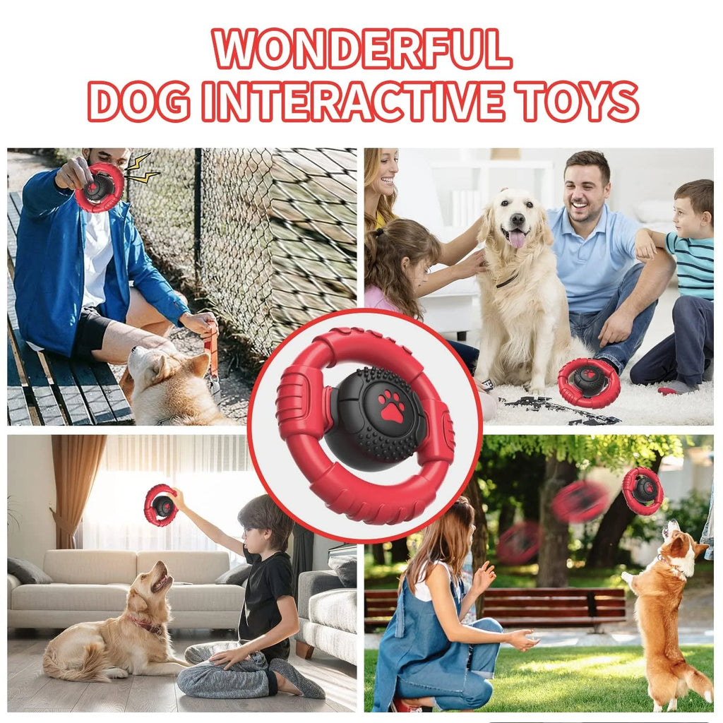 Ultimate Extreme Tough Dog Chew Toy - Indestructible Squeaky Steering Wheel for Aggressive Chewers - Perfect for Large Dogs & Endless Fun!