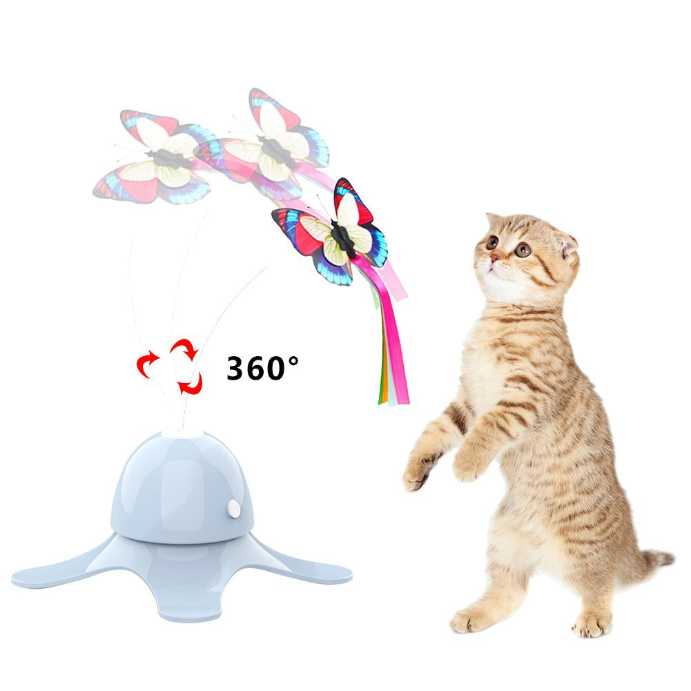 Engaging Electric Butterfly Cat Toy - Keep Your Feline Friends Entertained!