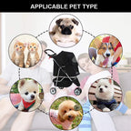 Luxurious 3-in-1 Pet Stroller - Travel-Ready Jogging Carrier for Small Pets