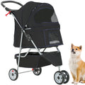Luxurious 3-in-1 Pet Stroller - Travel-Ready Jogging Carrier for Small Pets