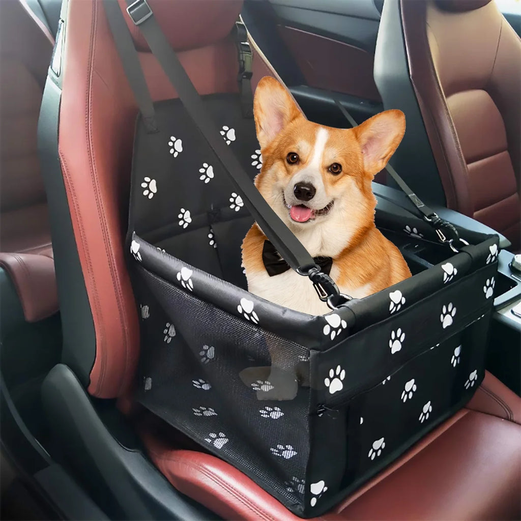 Ultimate Portable Dog Car Seat for Small Pets - Washable Booster Seat with Clip-On Leash for Safe Travel