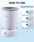 Automatic Dog Paw Cleaner for Dogs，Electric Dog Foot Paw Washer Cup and Massager，2 Speeds for Thorough Cleaning and USB Rechargeable,Pet Paw Feet Cleaner for Small Medium Dogs Cats (White)