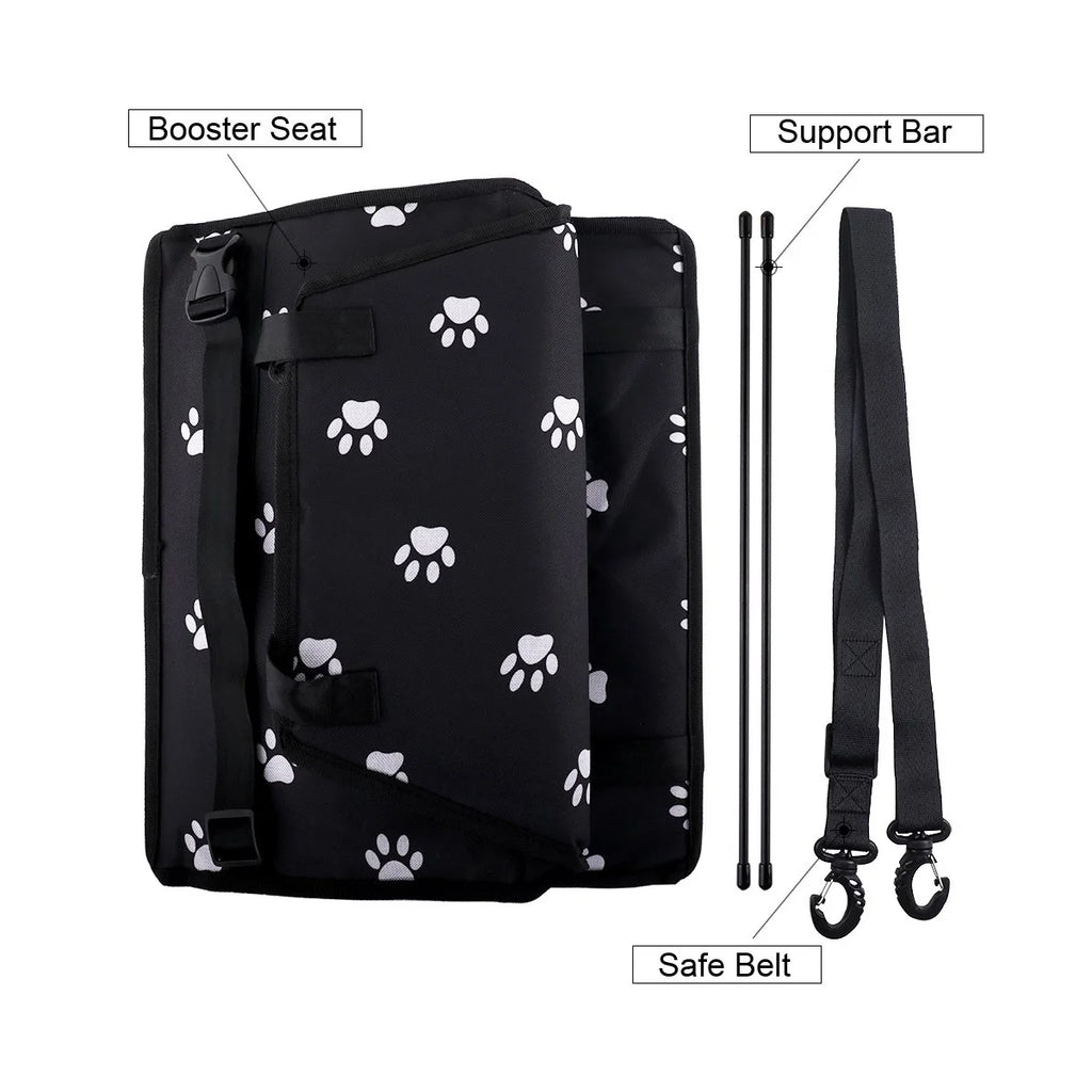 Ultimate Portable Dog Car Seat for Small Pets - Washable Booster Seat with Clip-On Leash for Safe Travel