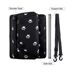 Ultimate Portable Dog Car Seat for Small Pets - Washable Booster Seat with Clip-On Leash for Safe Travel