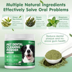 Revolutionary Dog & Cat Dental Powder - Natural Herbal Formula for Fresh Breath, Tartar & Plaque Reduction - No Brush Needed, Easy Pet Food Additive (2.75Oz)