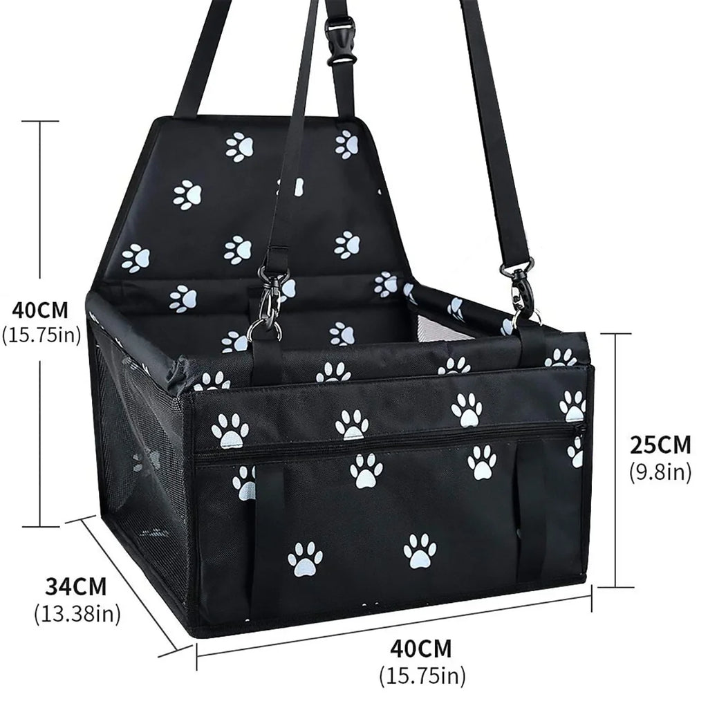 Ultimate Portable Dog Car Seat for Small Pets - Washable Booster Seat with Clip-On Leash for Safe Travel