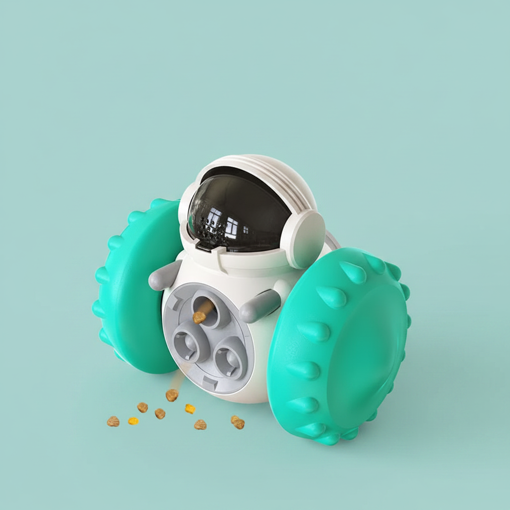 Astronaut Treat Toy Clean Teal