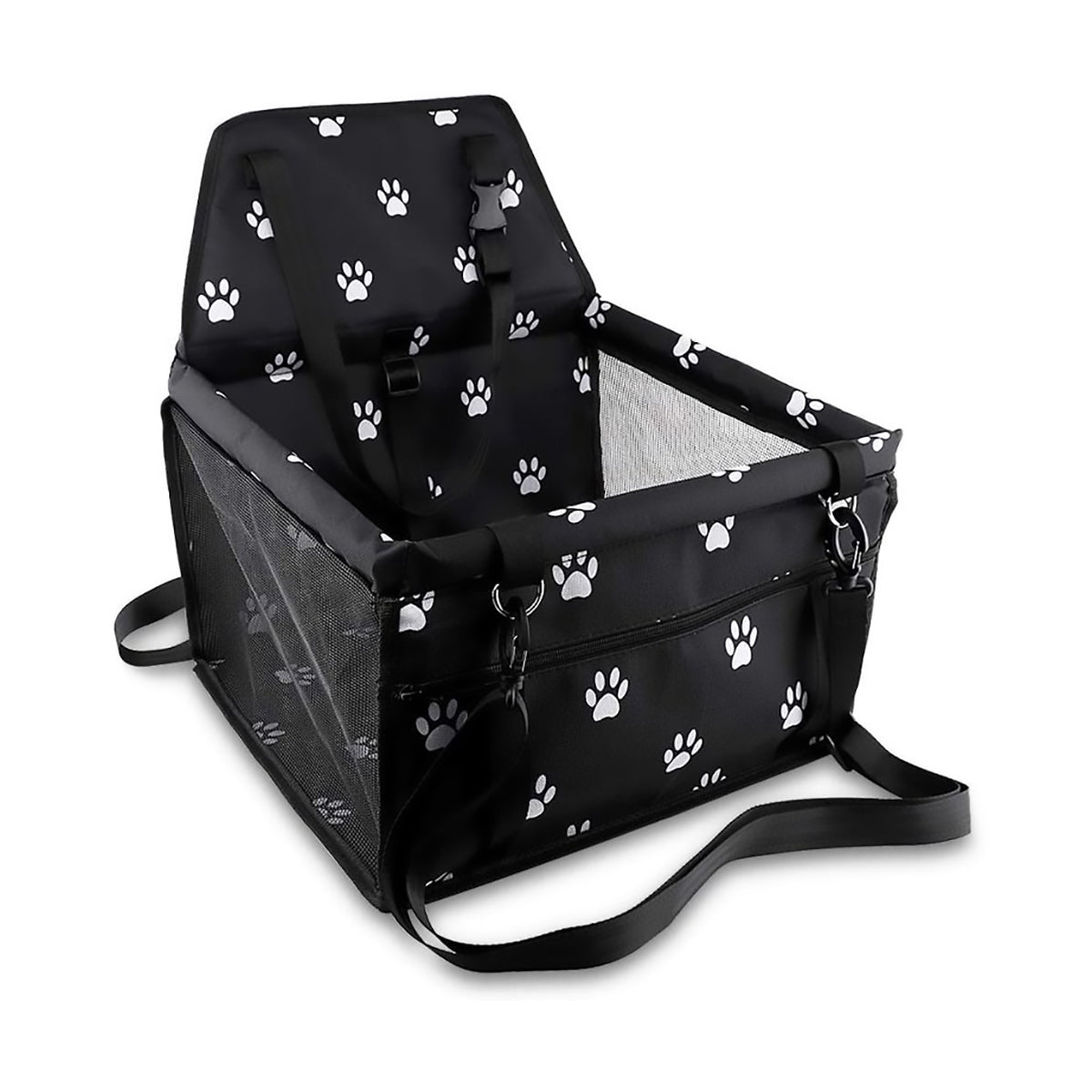 Ultimate Portable Dog Car Seat for Small Pets - Washable Booster Seat with Clip-On Leash for Safe Travel