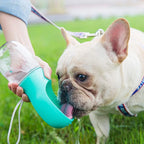 Portable 12Oz Leak-Proof Dog Water Bottle - Ideal for Outdoor Adventures with Your Pet - Blue