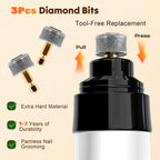 Silent Dog Nail Grinder, Whisper Quiet Claw Trimmer for Sensitive Pets, Safe & Stress-Free Nail Grooming for Dogs and Cats