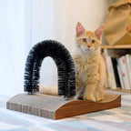 Ultimate Cat Self Groomer & Scratching Pad - 2-in-1 Fun for Your Feline Friend