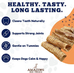 Indulge Your Pup with 6 Inch Beef Trachea Chews - 100 Count of Nutrient-Rich, Digestible Treats for Healthy Teeth and Joints!