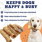 Indulge Your Pup with 6 Inch Beef Trachea Chews - 100 Count of Nutrient-Rich, Digestible Treats for Healthy Teeth and Joints!
