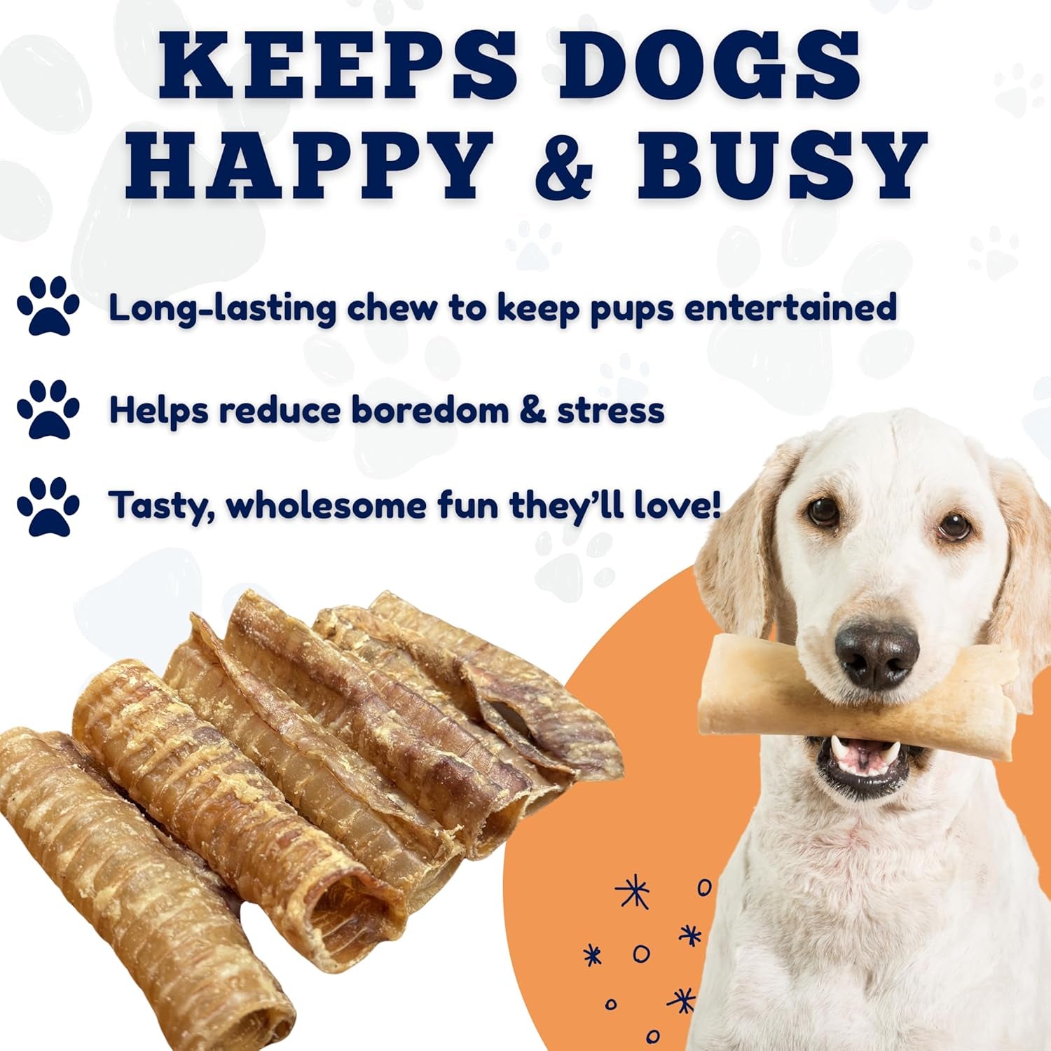 Indulge Your Pup with 6 Inch Beef Trachea Chews - 100 Count of Nutrient-Rich, Digestible Treats for Healthy Teeth and Joints!