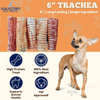 Indulge Your Pup with 6 Inch Beef Trachea Chews - 100 Count of Nutrient-Rich, Digestible Treats for Healthy Teeth and Joints!