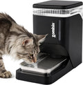 Automatic Dog Water Dispenser 6L with Stainless Steel Bowl, Automatic Water Bowl Dispenser for Cats, 1.6 Gallon Pet Waterer 100% BPA Free, Black