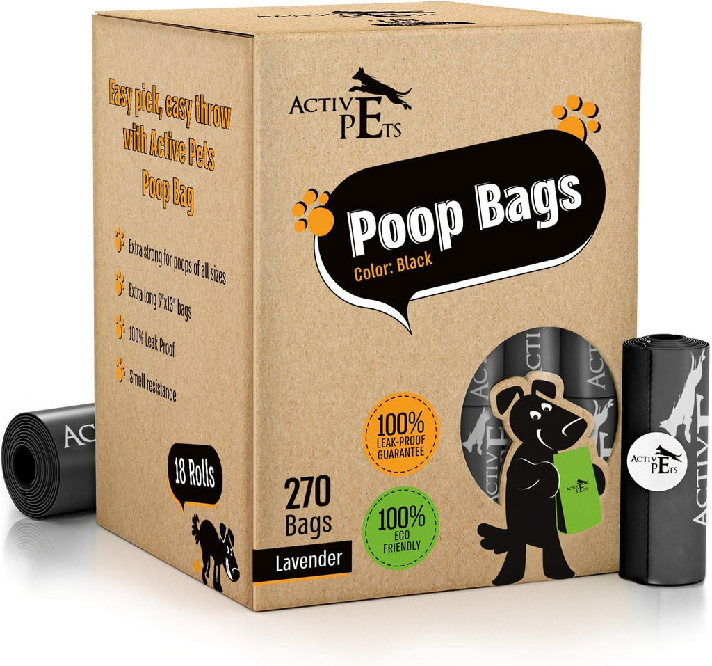 Extra Thick Lavender-Scented Dog Waste Bags - Eco-Friendly, Leak-Proof, and Easy-Tear for Hassle-Free Poop Disposal