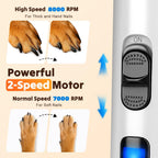 Silent Dog Nail Grinder, Whisper Quiet Claw Trimmer for Sensitive Pets, Safe & Stress-Free Nail Grooming for Dogs and Cats