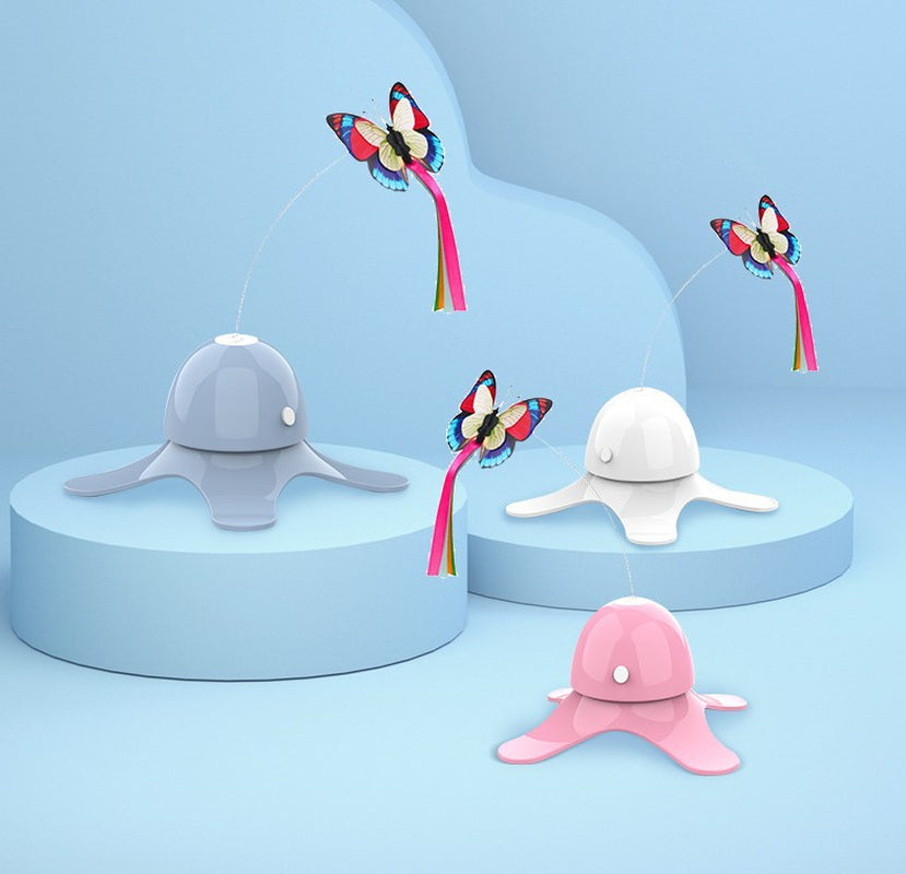 Engaging Electric Butterfly Cat Toy - Keep Your Feline Friends Entertained!