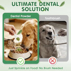 Revolutionary Dog & Cat Dental Powder - Natural Herbal Formula for Fresh Breath, Tartar & Plaque Reduction - No Brush Needed, Easy Pet Food Additive (2.75Oz)